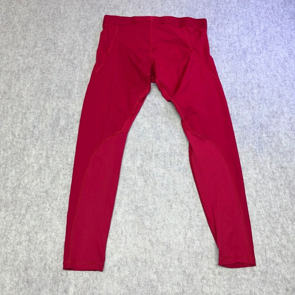 Adidas Alphaskin Aeroready Men's Red Athletic Compression Leggings Tights XL‎